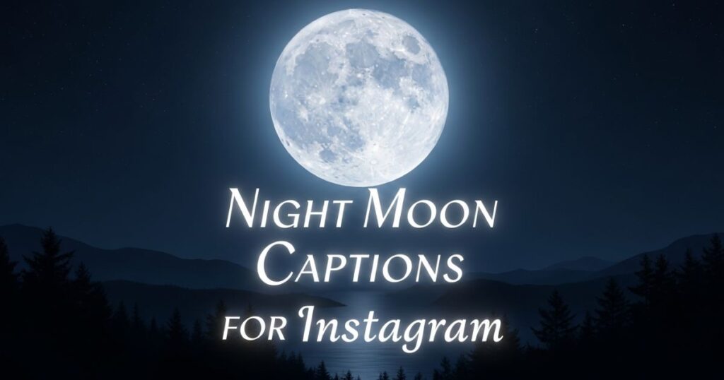 "Beautiful full moon glowing in dark night sky with stars"