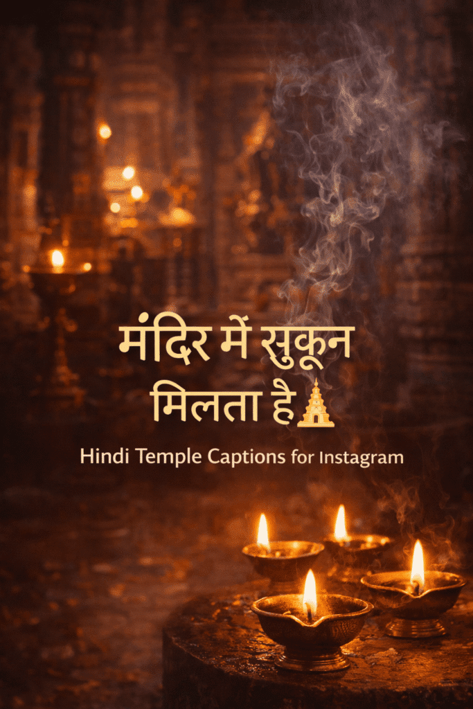 hindi temple captions for instagram mandir captions in hindi 2026