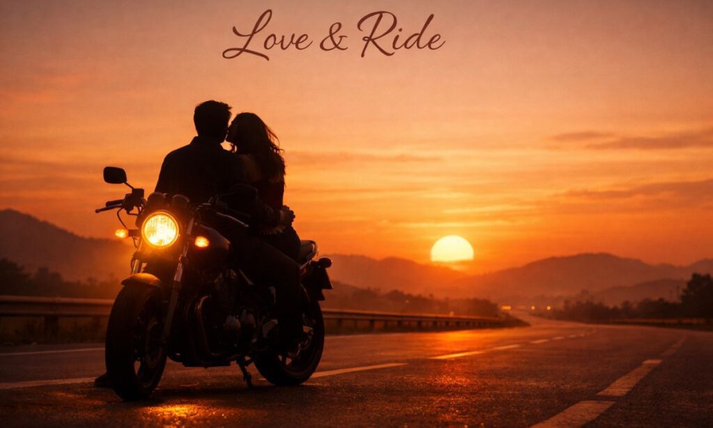 Romantic & Love Captions for Bike Lovers Romantic bike lover captions for couples riding together