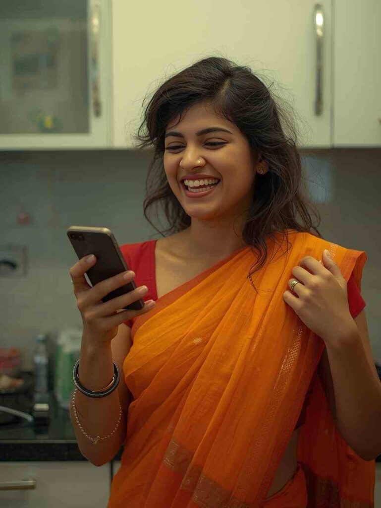 funny saree caption marathi instagram reel